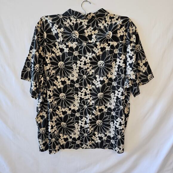 Levi's Hawaiian Button Up Shirt Relaxed Fit Black Gray 5XL - Picture 2 of 9